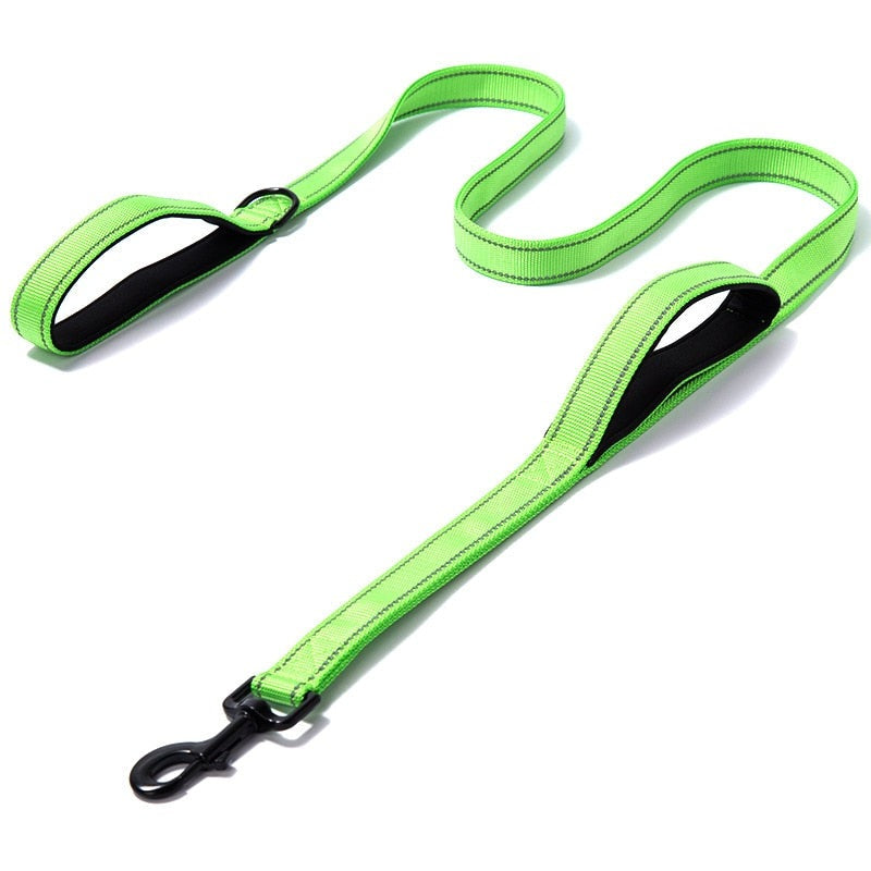 Dual Handle Reflective Dog Leash