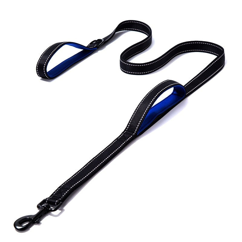 Dual Handle Reflective Dog Leash