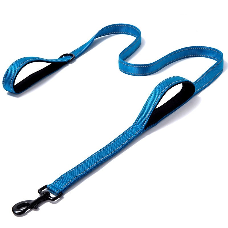 Dual Handle Reflective Dog Leash