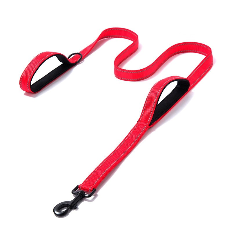 Dual Handle Reflective Dog Leash