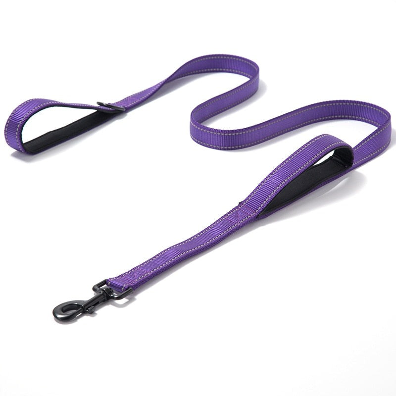 Dual Handle Reflective Dog Leash