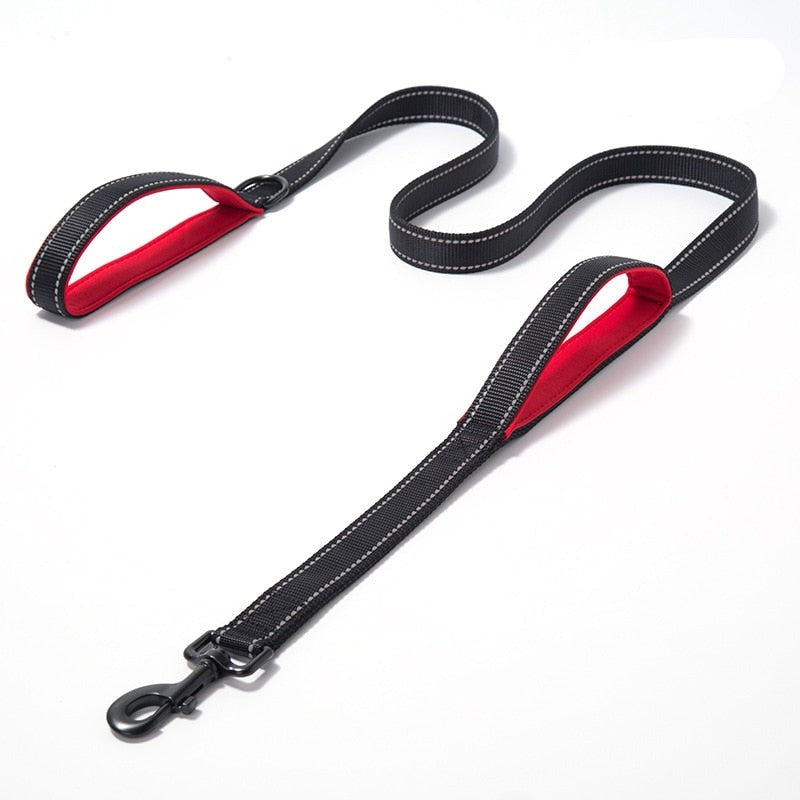Dual Handle Reflective Dog Leash
