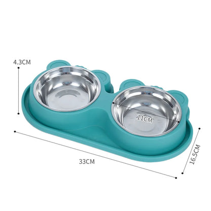 Double Pet Bowls